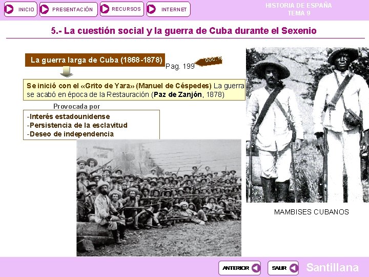 INICIO PRESENTACIÓN RECURSOS HISTORIA DE ESPAÑA TEMA 9 INTERNET 5. - La cuestión social INICIO PRESENTACIÓN RECURSOS HISTORIA DE ESPAÑA TEMA 9 INTERNET 5. - La cuestión social