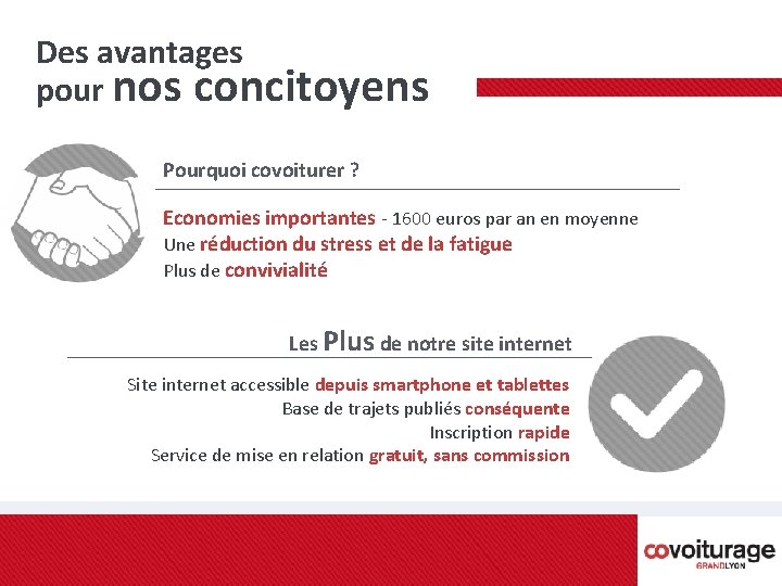Des avantages pour nos concitoyens Pourquoi covoiturer ? Economies importantes - 1600 euros par Des avantages pour nos concitoyens Pourquoi covoiturer ? Economies importantes - 1600 euros par