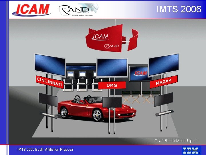 IMTS 2006 Draft Booth Mock-Up - 1 IMTS 2006 Booth Affiliation Proposal 