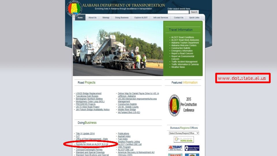 www. dot. state. al. us 