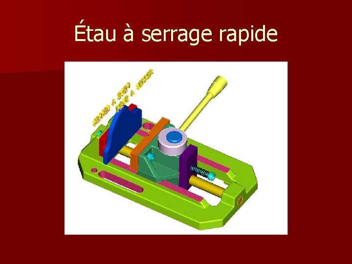 Étau à serrage rapide 