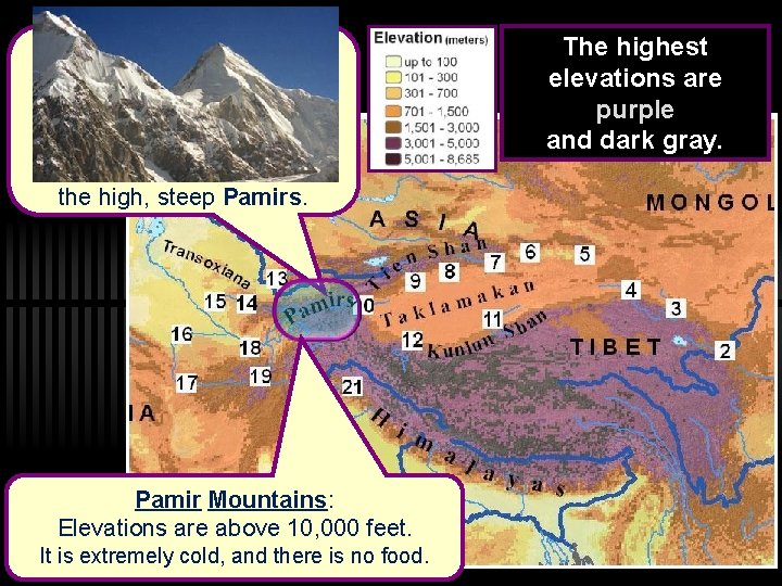 Pamir Mountains: Between Kashgar (#10) and Tashkent (#13), caravans climbed the “Trail of Bones”