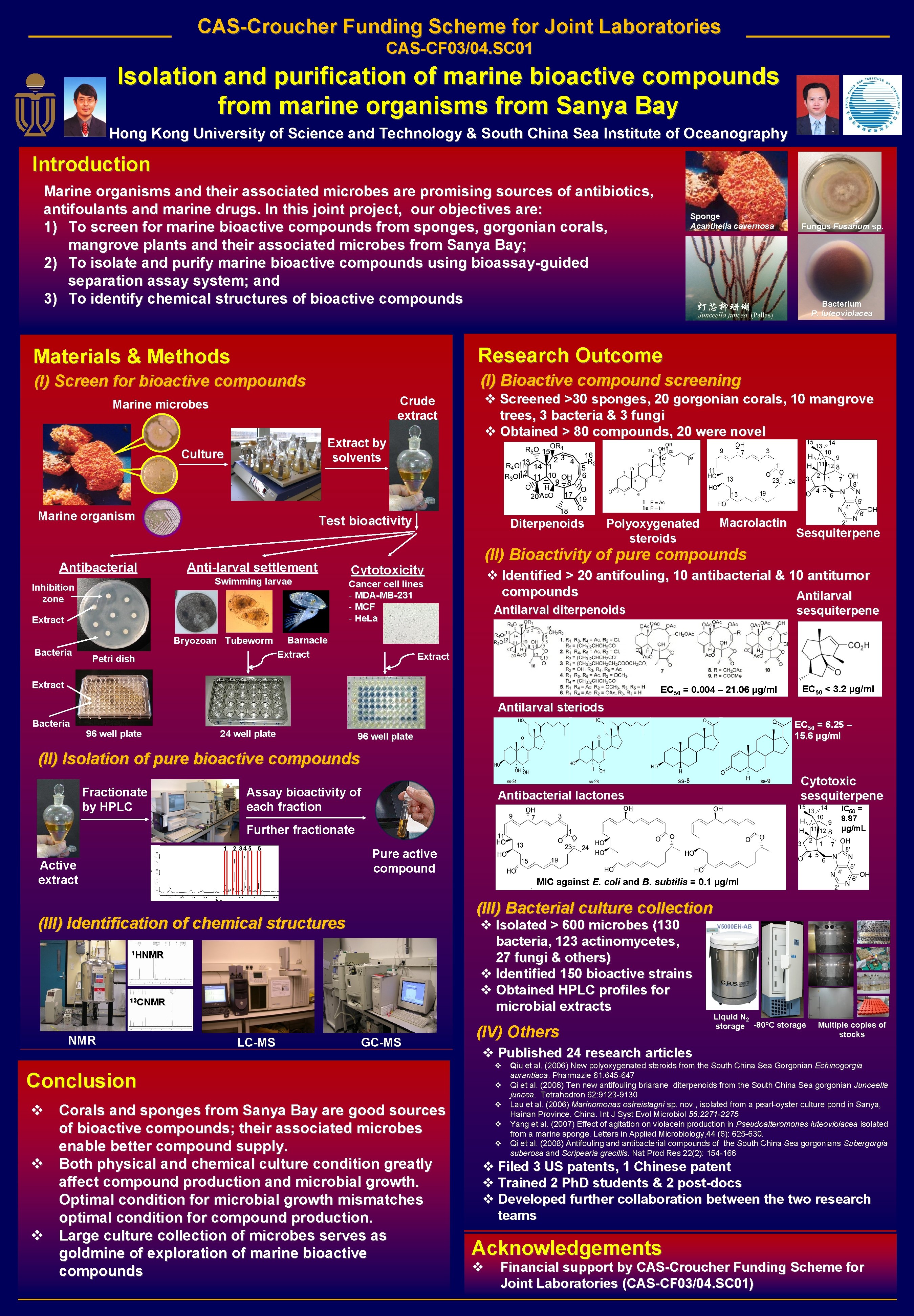 CAS-Croucher Funding Scheme for Joint Laboratories CAS-CF 03/04. SC 01 Isolation and purification of