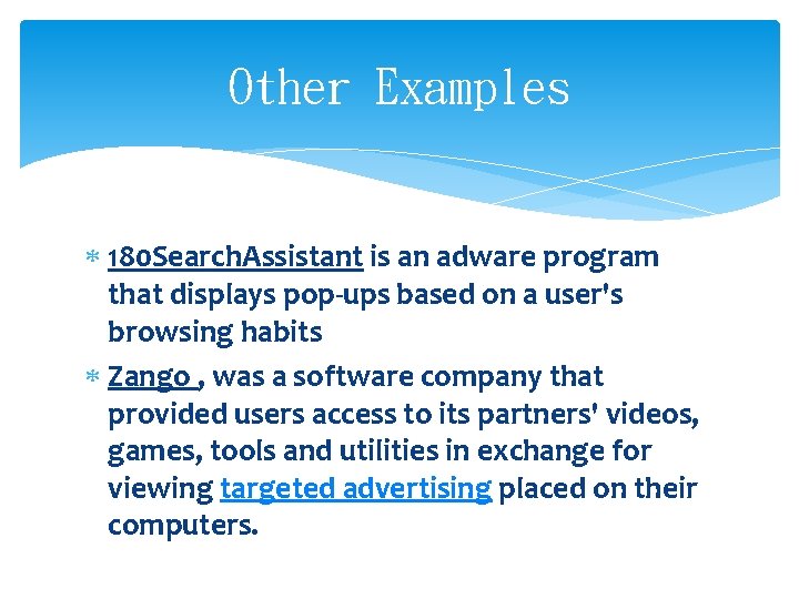 Other Examples 180 Search. Assistant is an adware program that displays pop-ups based on