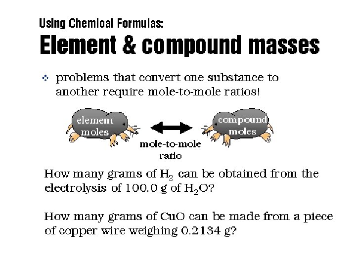 Using Compound Masses 