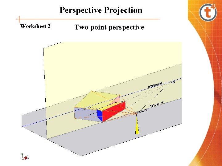 Perspective Projection Worksheet 2 Two point perspective 