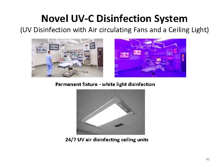 Novel UV-C Disinfection System (UV Disinfection with Air circulating Fans and a Ceiling Light) Novel UV-C Disinfection System (UV Disinfection with Air circulating Fans and a Ceiling Light)