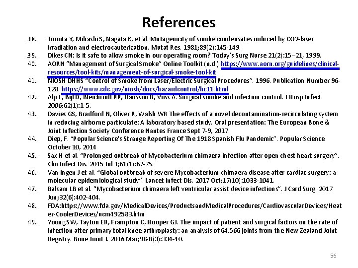 References 38. 39. 40. 41. 42. 43. 44. 45. 46. 47. 48. 49. Tomita References 38. 39. 40. 41. 42. 43. 44. 45. 46. 47. 48. 49. Tomita