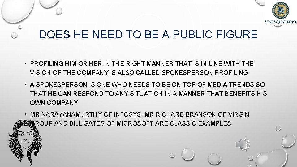 DOES HE NEED TO BE A PUBLIC FIGURE • PROFILING HIM OR HER IN