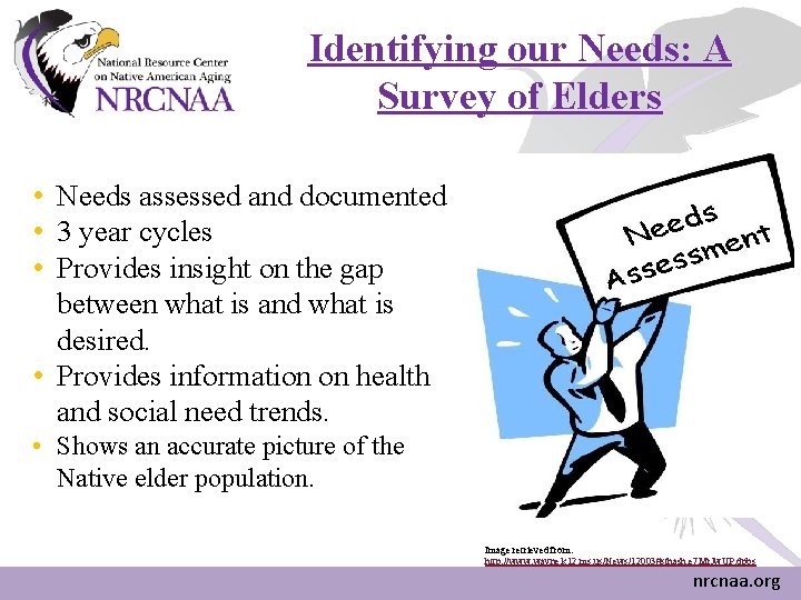 Identifying our Needs: A Survey of Elders • Needs assessed and documented • 3 Identifying our Needs: A Survey of Elders • Needs assessed and documented • 3