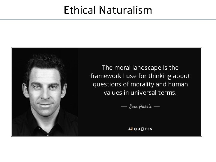 Ethical Naturalism 