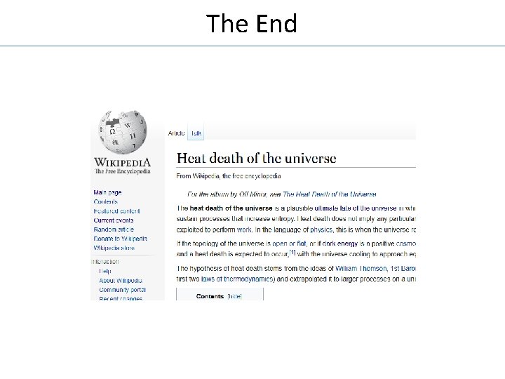 The End 