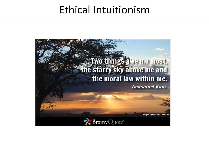 Ethical Intuitionism 