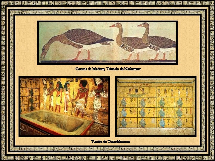 Gansos de Medum, Túmulo de Nafermaat Tumba de Tutankhamon 