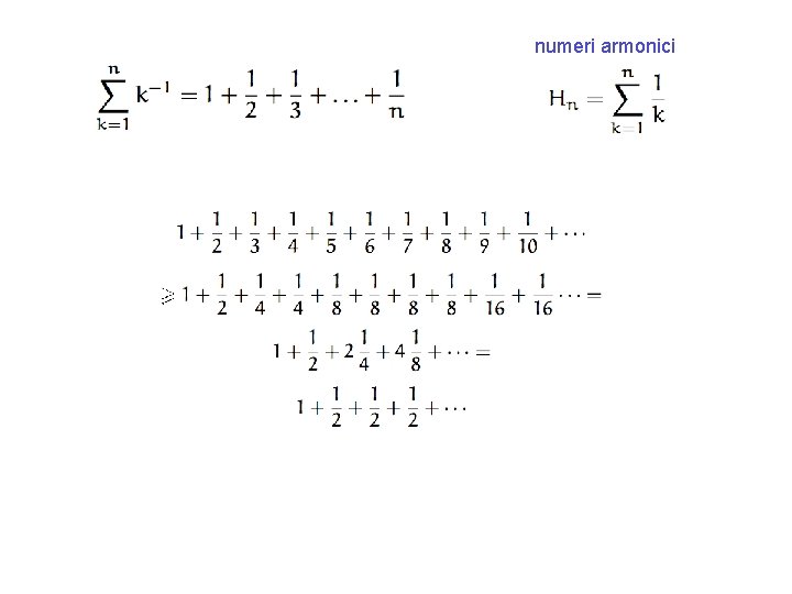 numeri armonici 