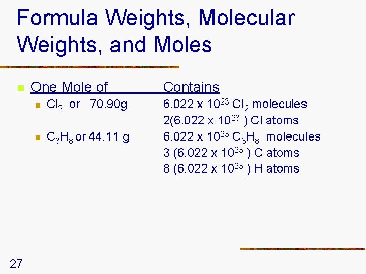 Chapter 7 Chemical Calculations 7 1 7 7