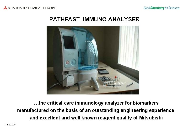 PATHFAST IMMUNO ANALYSER …the critical care immunology analyzer for biomarkers manufactured on the basis
