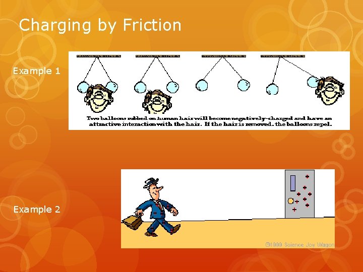 Charging by Friction Example 1 Example 2 