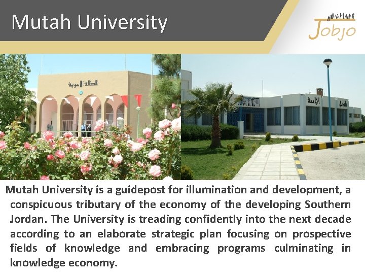 Mutah University is a guidepost for illumination and development, a conspicuous tributary of the