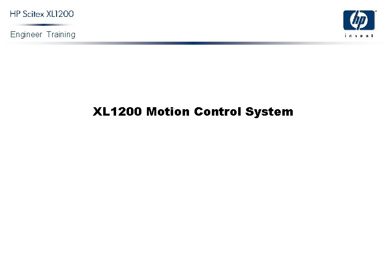 Engineer Training XL 1200 Motion Control System 
