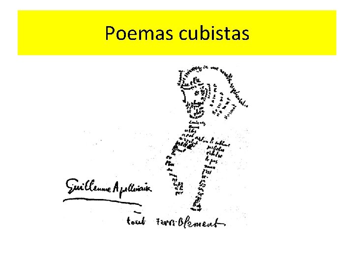 Poemas cubistas 