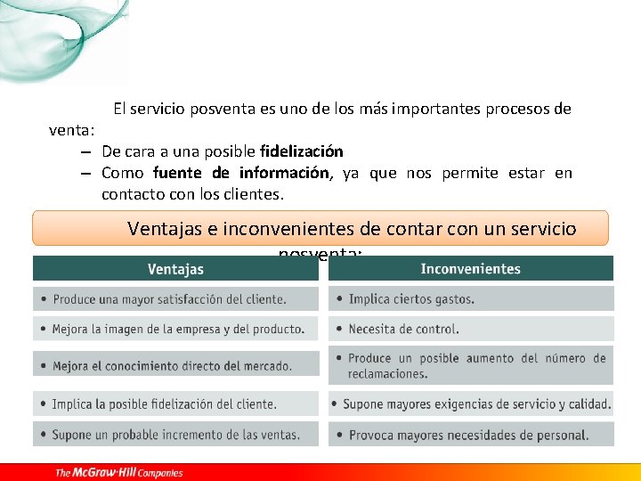 El servicio posventa es uno de los más importantes procesos de venta: – De