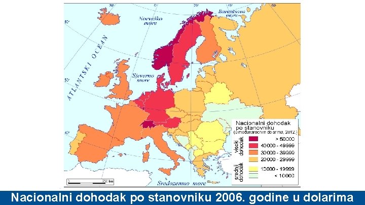 Nacionalni dohodak po stanovniku 2006. godine u dolarima 
