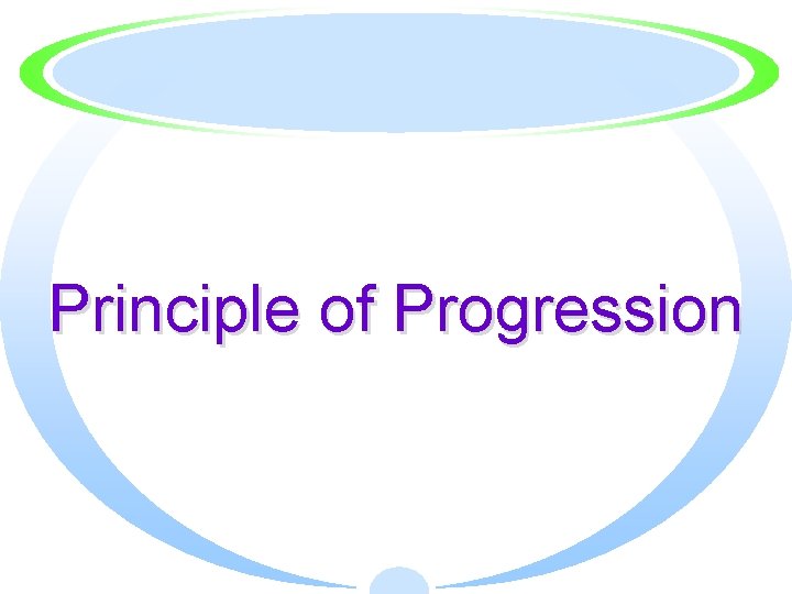 Principle of Progression 