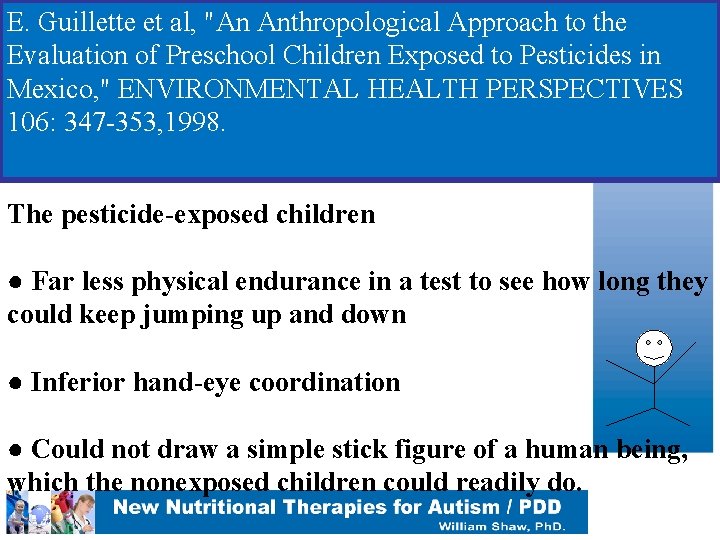 E. Guillette et al, "An Anthropological Approach to the Evaluation of Preschool Children Exposed