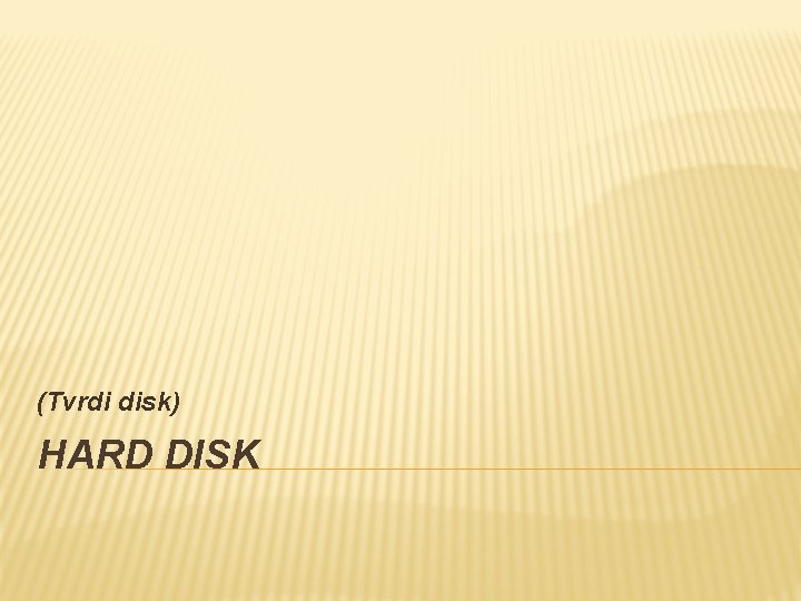 (Tvrdi disk) HARD DISK 