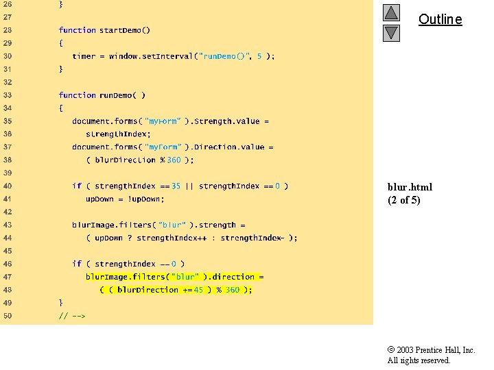 Outline blur. html (2 of 5) 2003 Prentice Hall, Inc. All rights reserved. 