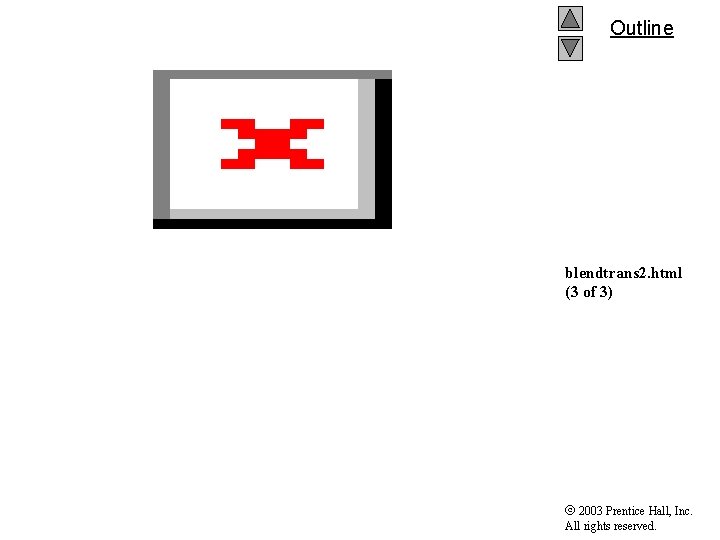 Outline blendtrans 2. html (3 of 3) 2003 Prentice Hall, Inc. All rights reserved.