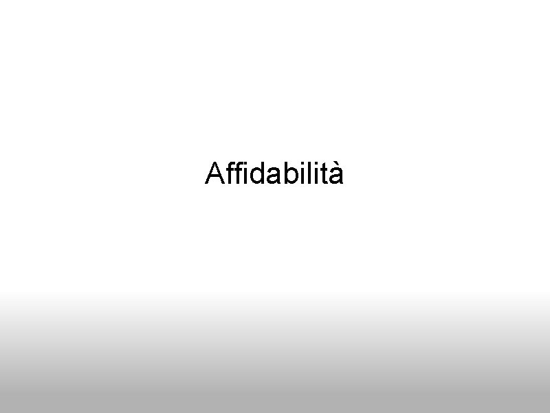 Affidabilità 