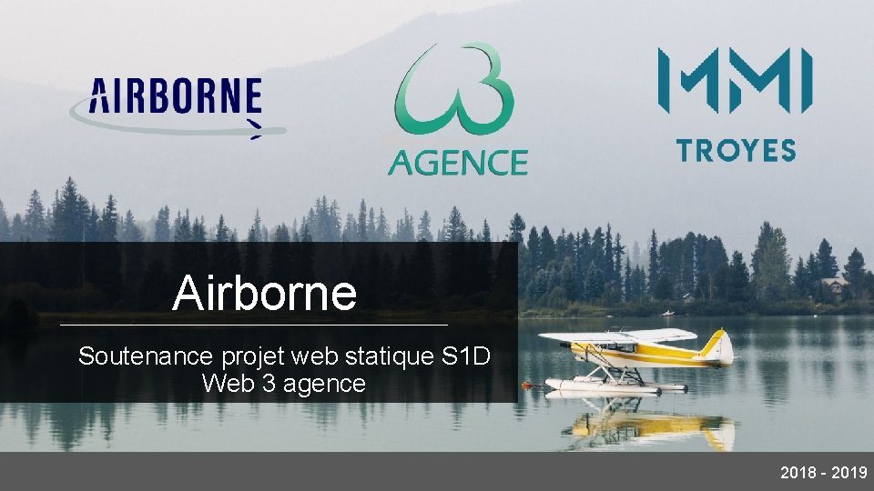 Airborne Soutenance projet web statique S 1 D Web 3 agence 2018 2019 