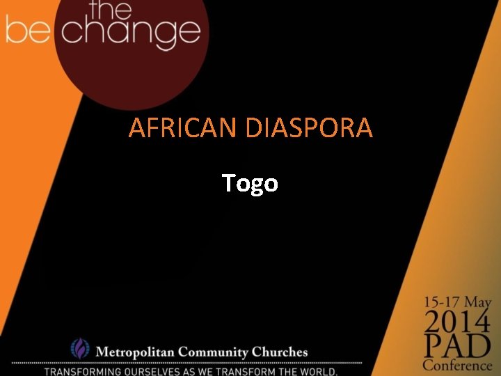 AFRICAN DIASPORA Togo 