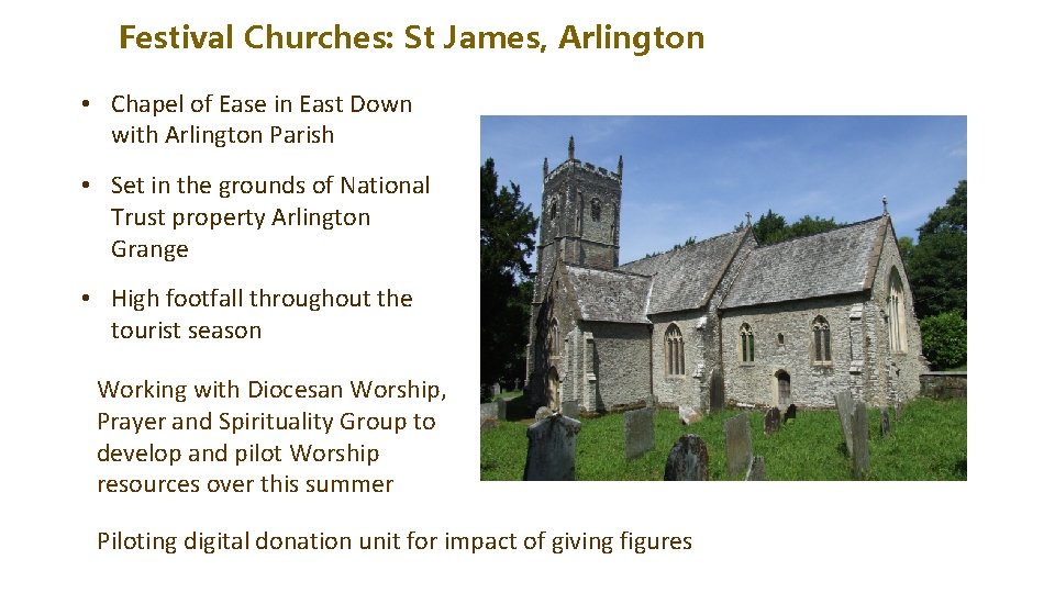 Festival Churches: St James, Arlington • Chapel of Ease in East Down with Arlington