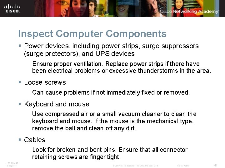 Inspect Computer Components § Power devices, including power strips, surge suppressors (surge protectors), and