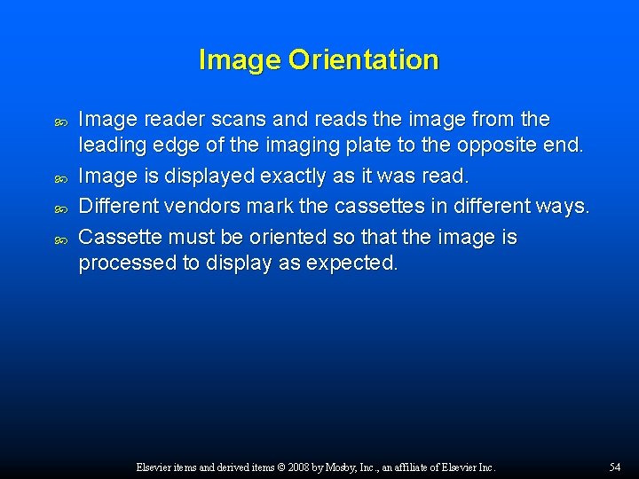 Image Orientation Image reader scans and reads the image from the leading edge of
