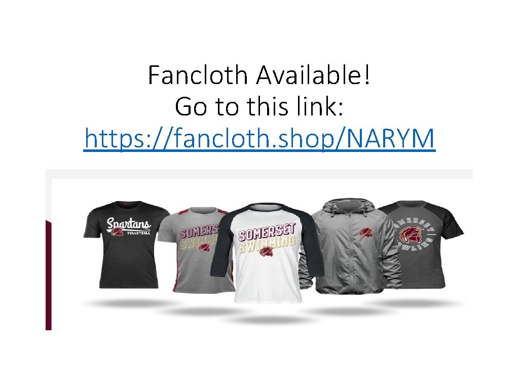 Fancloth Available! Go to this link: https: //fancloth. shop/NARYM 