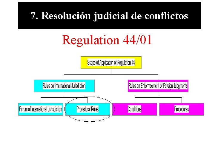 7. Resolución judicial de conflictos Regulation 44/01 