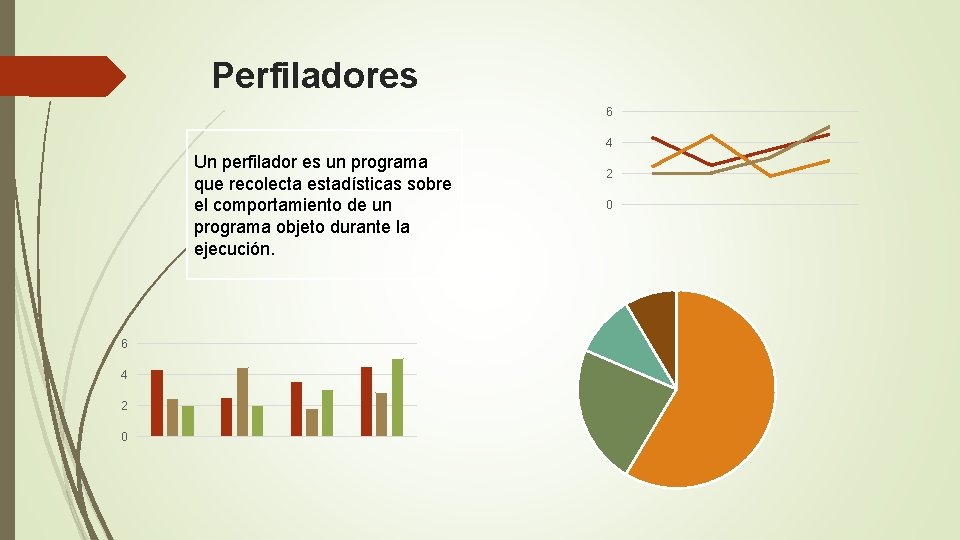 Perfiladores 6 4 Un perfilador es un programa que recolecta estadísticas sobre el comportamiento