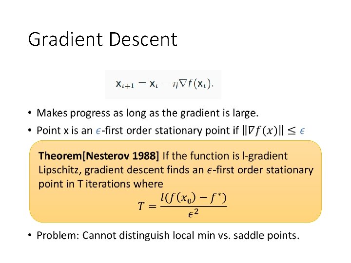 Gradient Descent • 