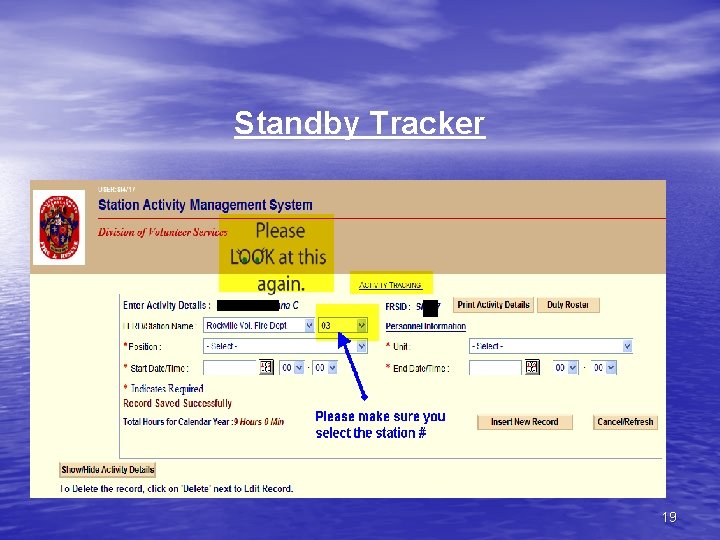 Standby Tracker 19 