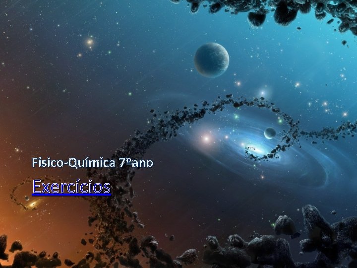 Físico-Química 7ºano Exercícios 