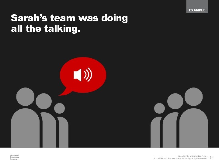 Sarah’s team was doing all the talking. 34 