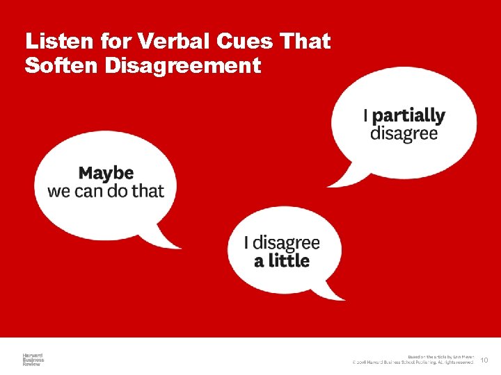 Listen for Verbal Cues That Soften Disagreement 10 