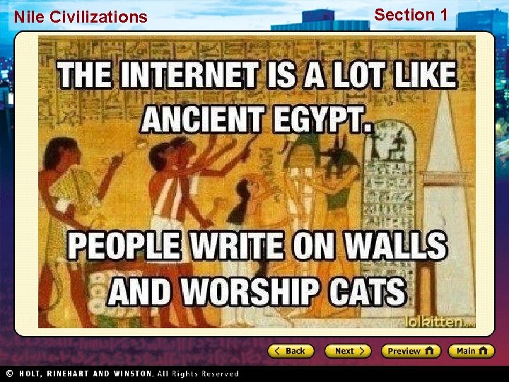 Nile Civilizations Section 1 Nile Civilizations Section 1