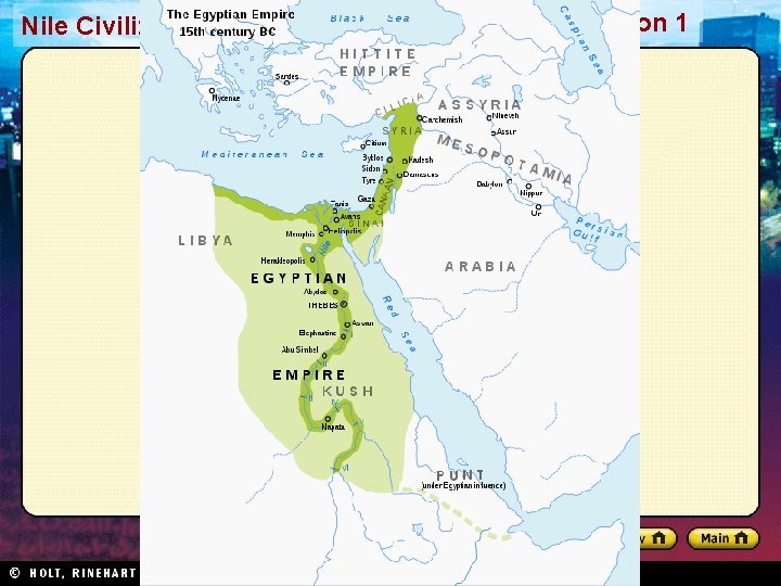 Nile Civilizations Section 1 Nile Civilizations Section 1