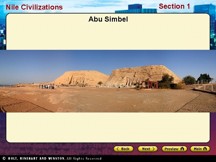 Section 1 Nile Civilizations Abu Simbel Section 1 Nile Civilizations Abu Simbel