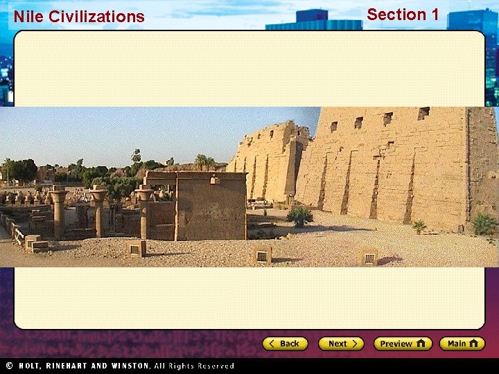 Nile Civilizations Section 1 Nile Civilizations Section 1